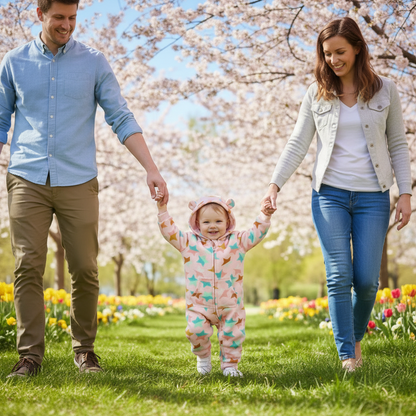 Double Layer One-piece Zipper Hooded Sweater For Children