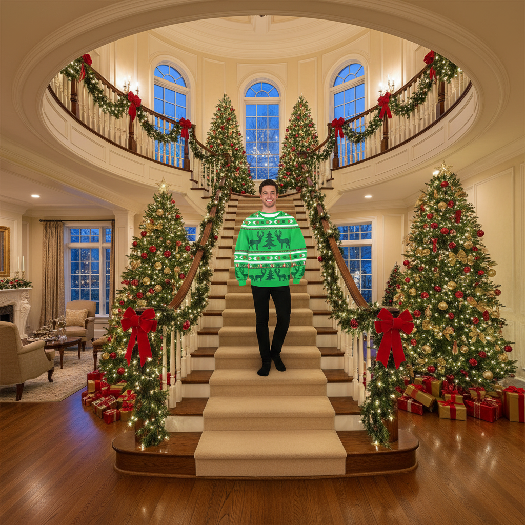 Autumn Winter Fashion Ugly Christmas Sweater Funny Pullover Women's. Men's