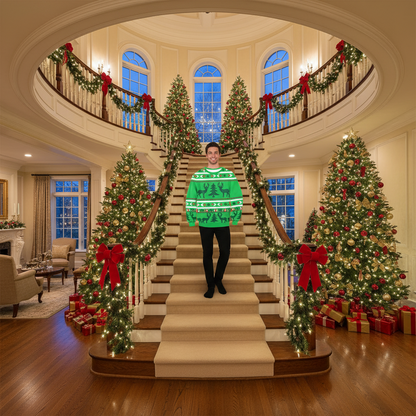 Autumn Winter Fashion Ugly Christmas Sweater Funny Pullover Women's. Men's