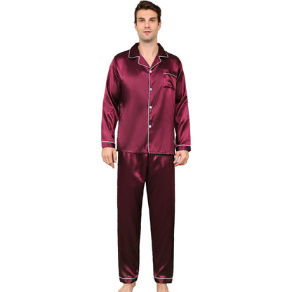 Ice Silk Men's Pajama Set