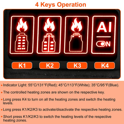 1Pc Heated Vest Men, Women Jacket With 23 Heating Zones 3 Heat Levels USB Powered Machine Washable For Winter Hiking Skiing Skating Outdoor Activities