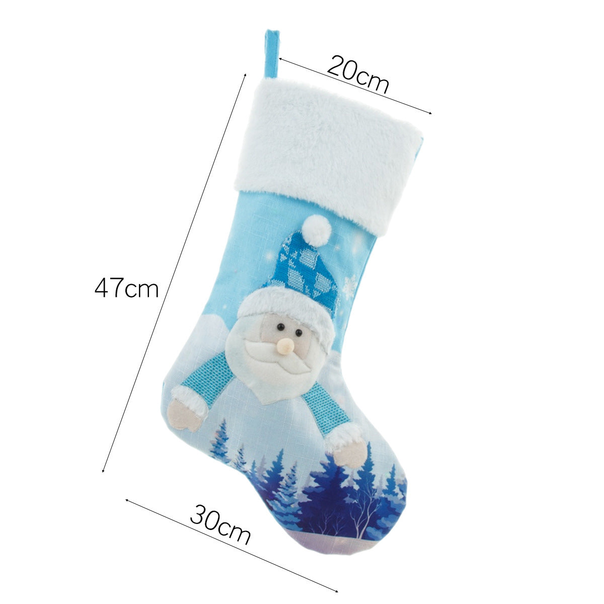 Decor For Home Glowing Large Christmas Socks Gift Candy Bag With Lights