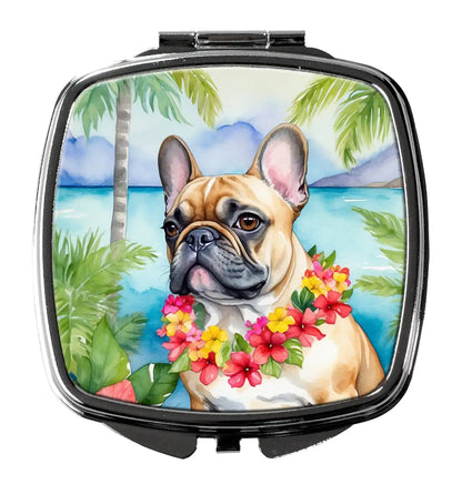 French Bulldog Luau Compact Mirror