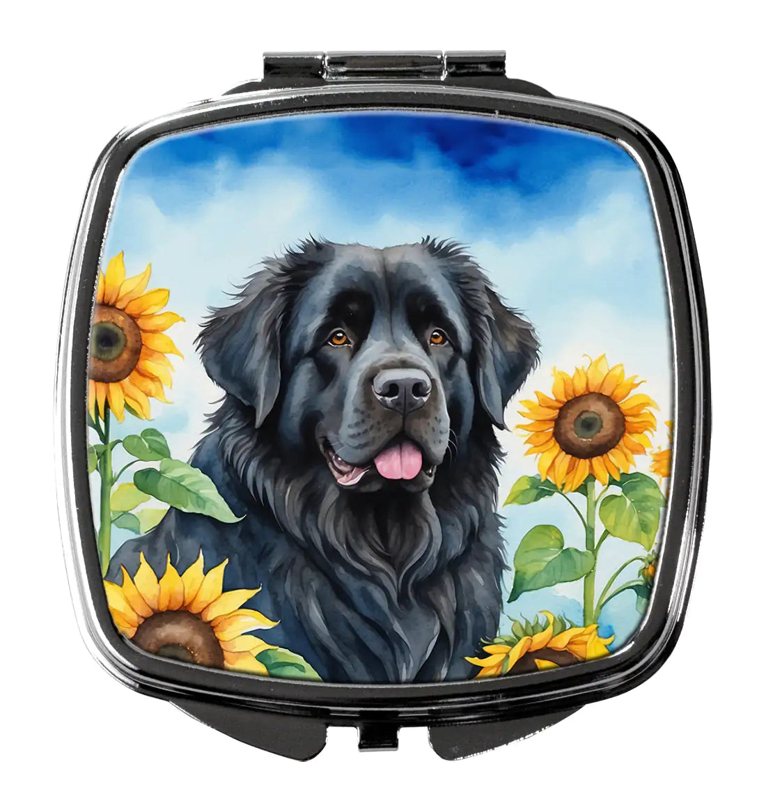Newfoundland in Sunflowers Compact Mirror