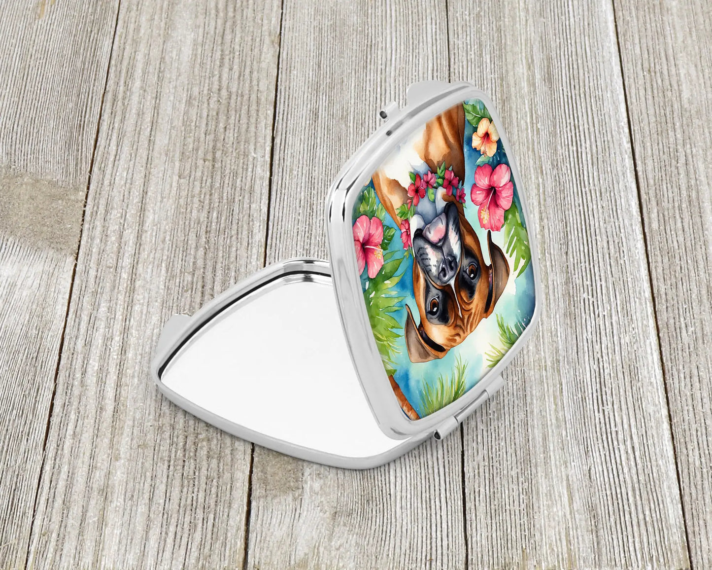Boxer Luau Compact Mirror