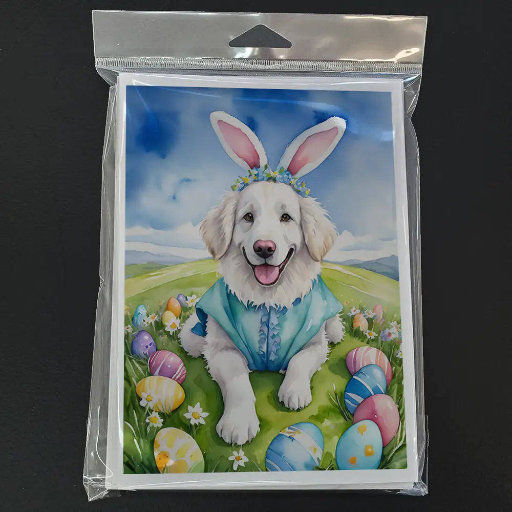 Kuvasz Easter Egg Hunt Greeting Cards Pack of 8