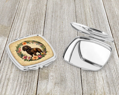 Boykin Spaniel and Flowers Compact Mirror