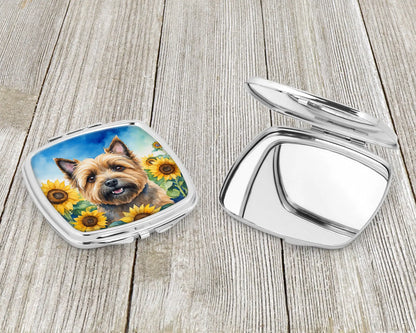 Cairn Terrier in Sunflowers Compact Mirror