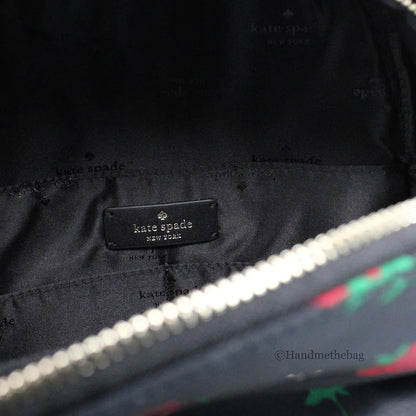 Kate Spade Leila Medium Rose Toss Nylon Dome Backpack