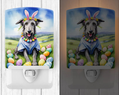 Scottish Deerhound Easter Egg Hunt Ceramic Night Light