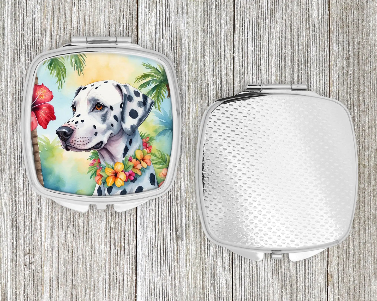 Dalmatian Luau Compact Mirror