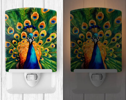 Peacock Ceramic Night Light