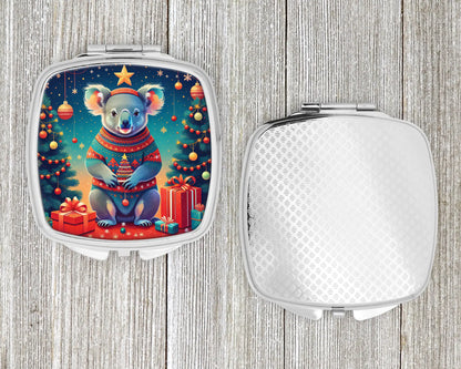 Koala Christmas Compact Mirror