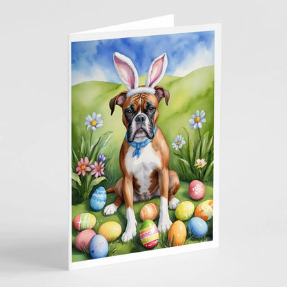 Boxer Easter Egg Hunt Greeting Cards Pack of 8