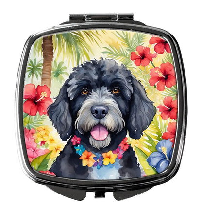 Portuguese Water Dog Luau Compact Mirror