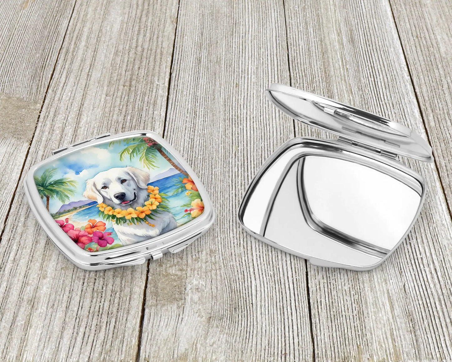 Kuvasz Luau Compact Mirror