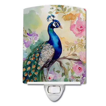 Peacock Ceramic Night Light