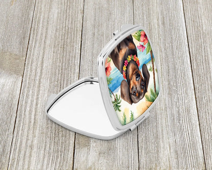 Dachshund Luau Compact Mirror