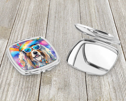 Bearded Collie Hippie Dawg Compact Mirror