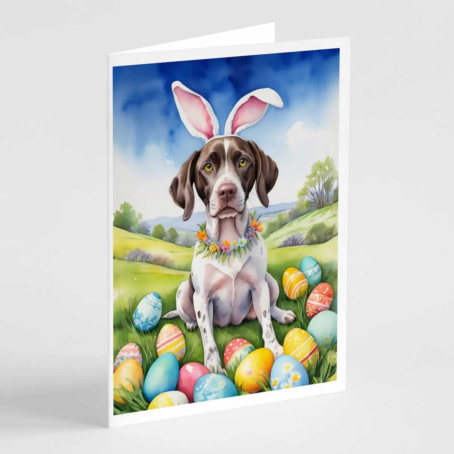 Pointer Easter Egg Hunt Greeting Cards Pack of 8