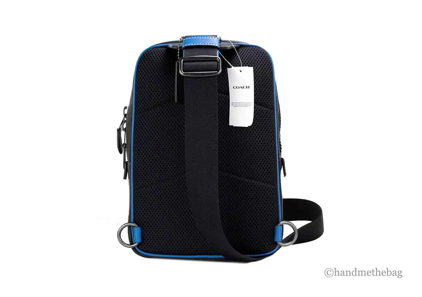 Coach Khaki Blue Jay Coated Canvas Color block Track Pack