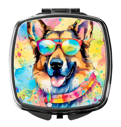 German Shepherd Hippie Dawg Compact Mirror