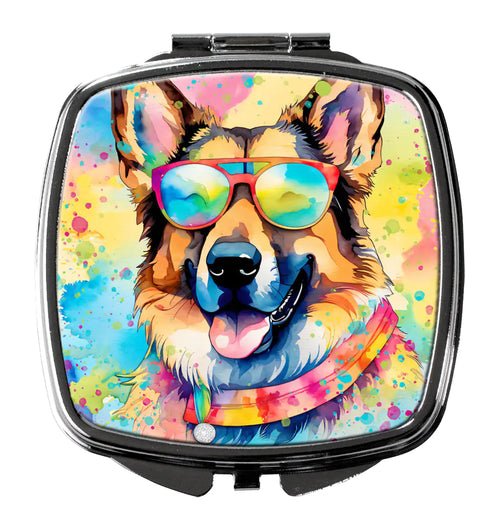 German Shepherd Hippie Dawg Compact Mirror