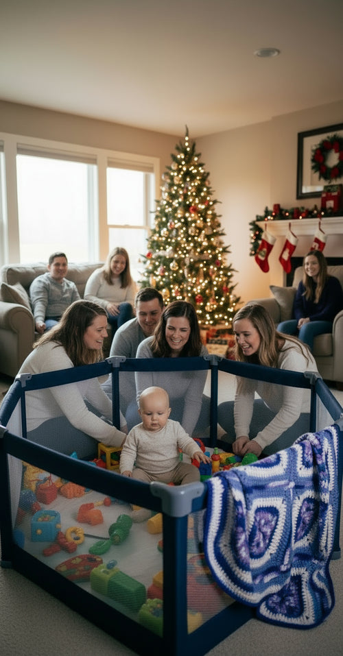 Handmade Granny Square of Mix Light Purples and Whites Purples Lg. Baby Blanket Patchwork