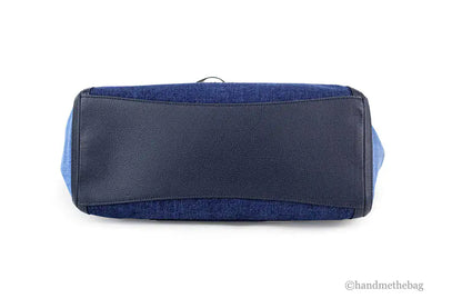 Kate Spade Rosie Large Blue Color block Denim Slouchy Tote