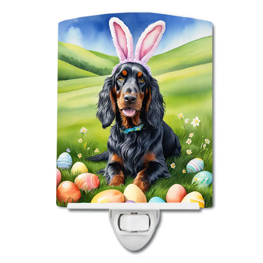 Gordon Setter Easter Egg Hunt Ceramic Night Light