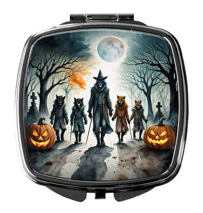 Werewolves Spooky Halloween Compact Mirror