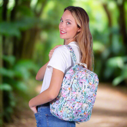 Biggdesign White Faces Backpack