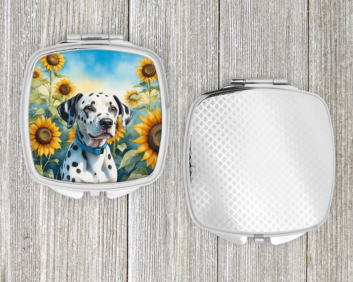 Dalmatian in Sunflowers Compact Mirror