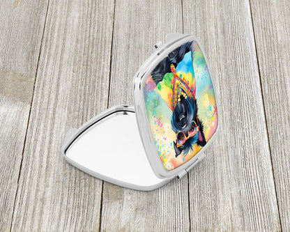 Scottish Terrier Hippie Dawg Compact Mirror