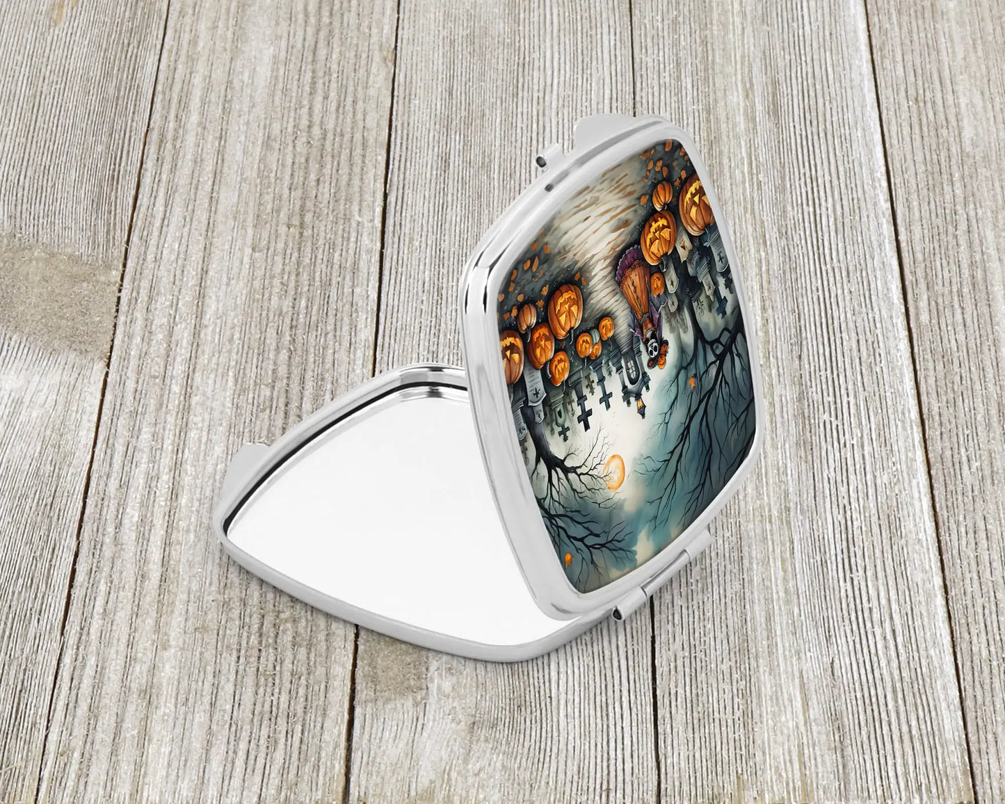 La Catrina Skeleton Spooky Halloween Compact Mirror