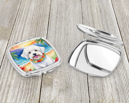 Coton de Tulear Luau Compact Mirror
