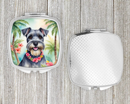 Schnauzer Luau Compact Mirror