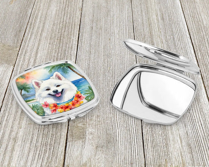 American Eskimo Luau Compact Mirror