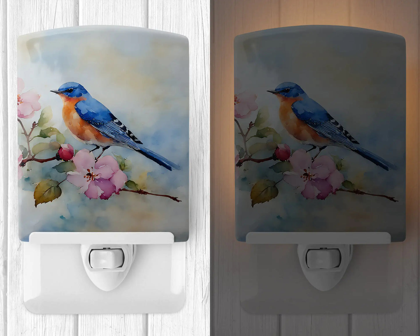 Bluebird Ceramic Night Light
