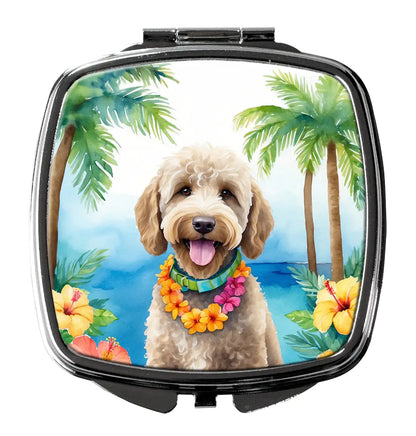 Labradoodle Luau Compact Mirror
