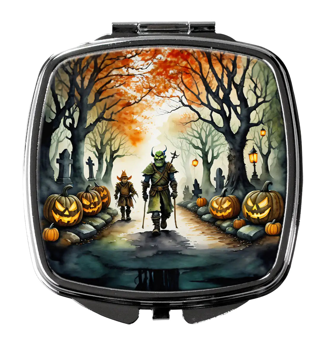 Orcs Spooky Halloween Compact Mirror