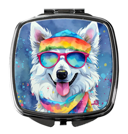 American Eskimo Hippie Dawg Compact Mirror