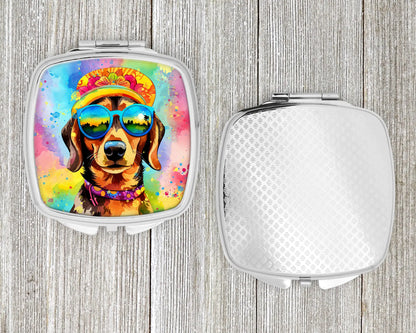 Dachshund Hippie Dawg Compact Mirror