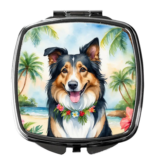 Collie Luau Compact Mirror