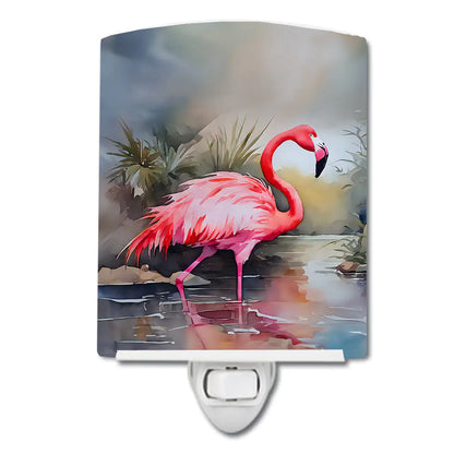 Flamingo Ceramic Night Light