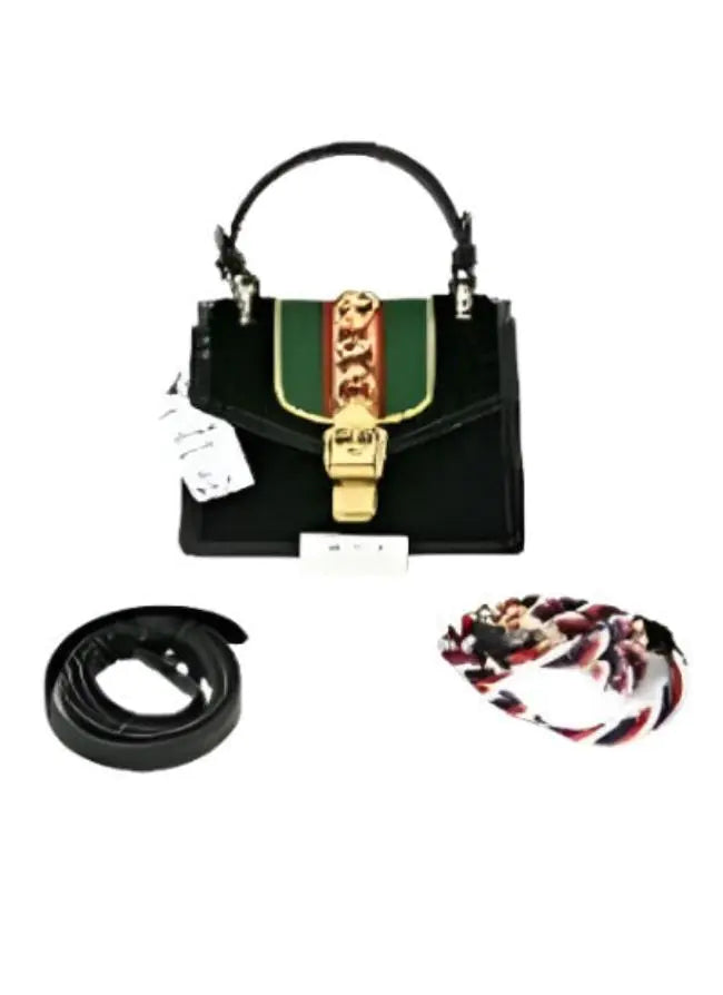 Sylvie Velvet Top Handle Bag