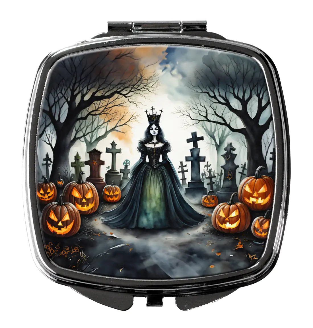 Evil Queen Spooky Halloween Compact Mirror