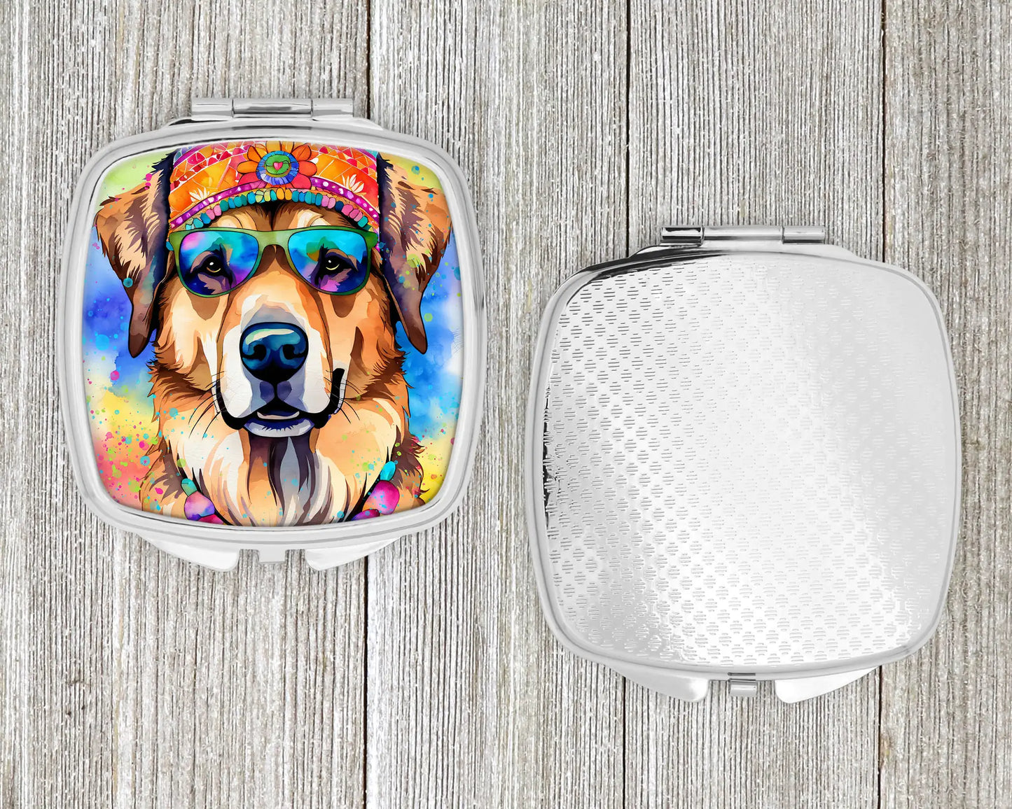 Hippie Dawg Compact Mirror