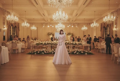 One Shoulder Slim Fairy Aura Light Gauze Bridesmaid Dress
