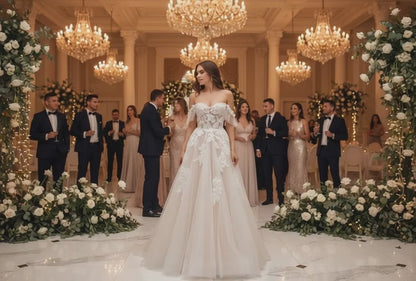 New Sexy Tube Top Lace Wedding Dress
